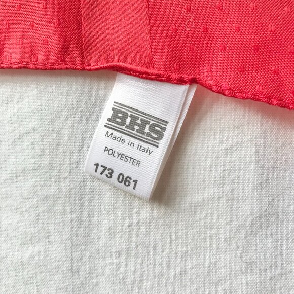 Vintage Italian Paisley Scarf Handkerchief Polyester Made Italy Red White Blue - Picture 8 of 11